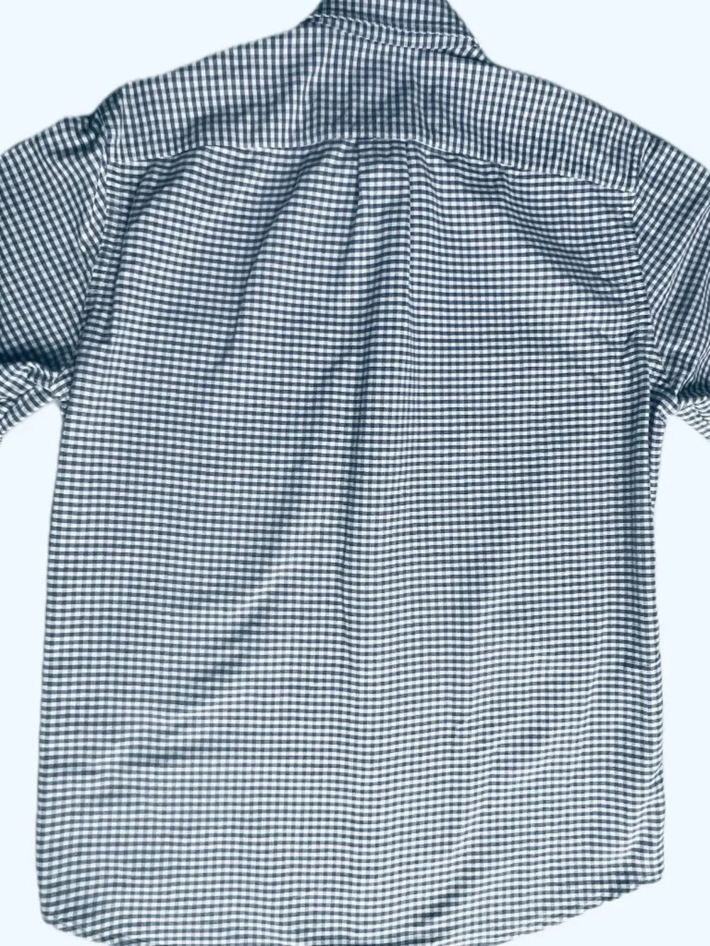 J.Crew Mens Gingham Long Sleeve Button Down Shirt Size Medium Blue White
